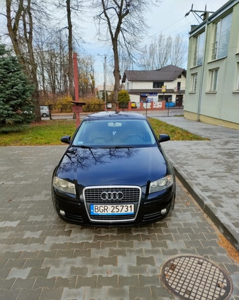 Audi A3 cena 17600 przebieg: 170000, rok produkcji 2007 z Warszawa małe 154